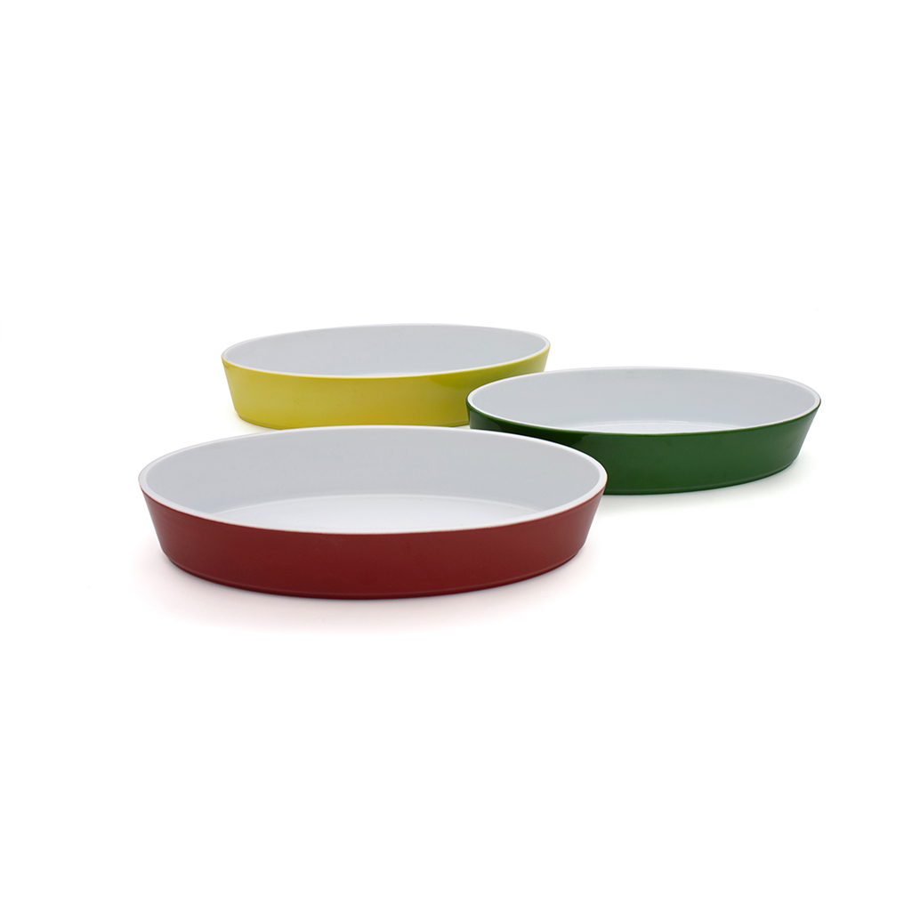 Oval Grand buffet red, green yellow sq